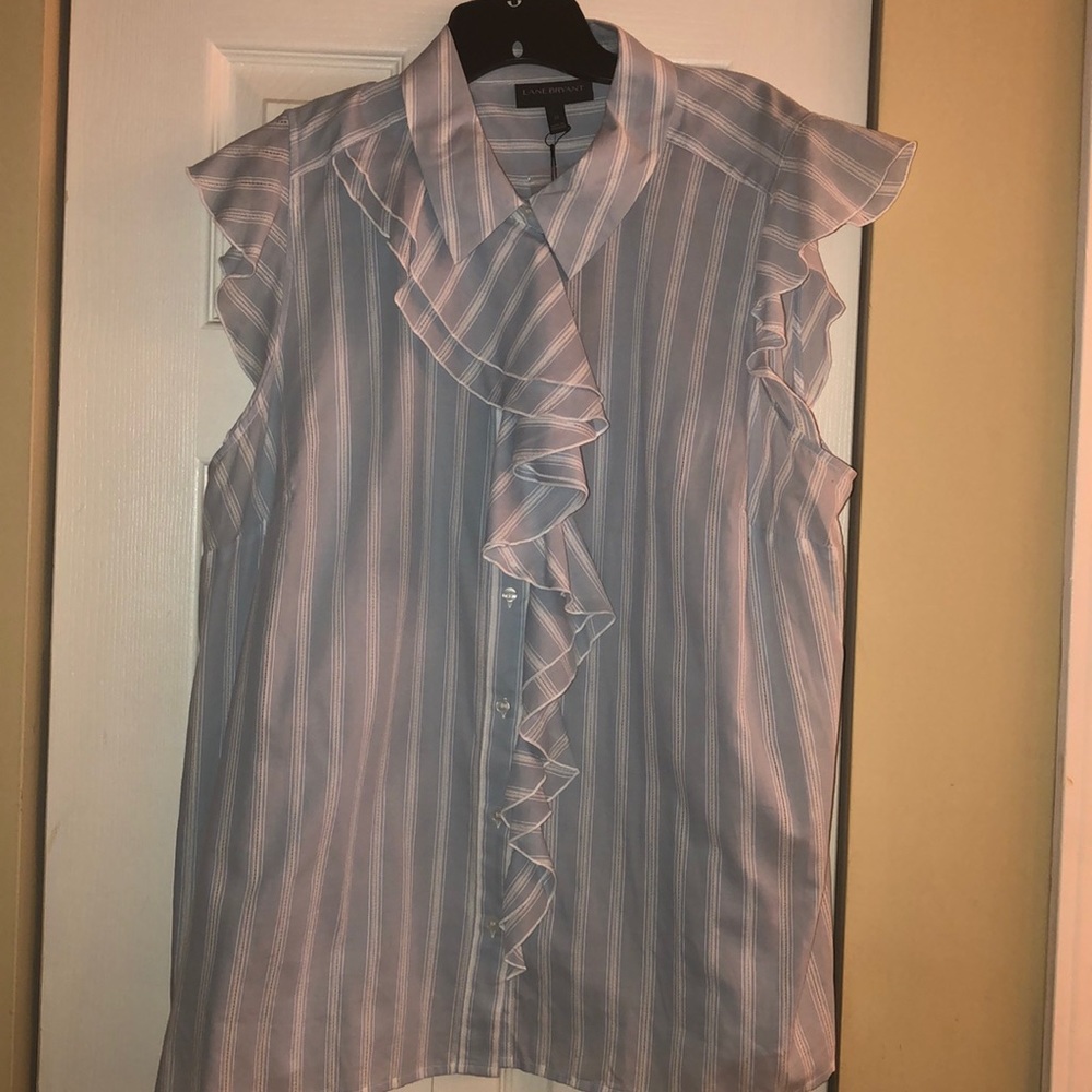 Front ruffled blouse